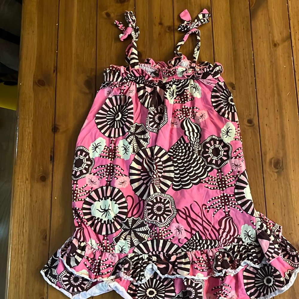 Kids pink seashell dress